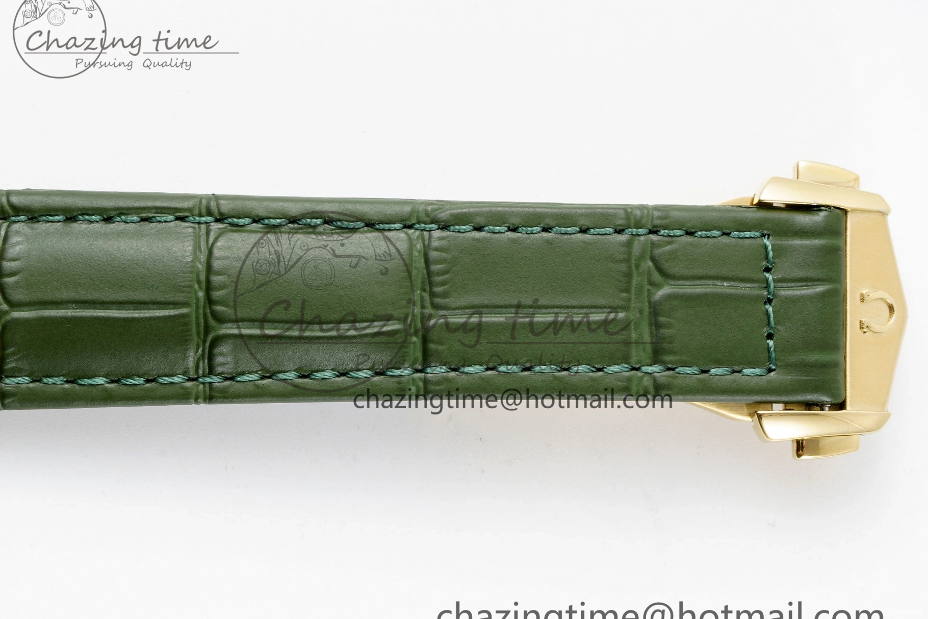 0512 Speedmaster Moonwatch in Moonshine Gold YG RMF Best Edition Green Dial on Green Leather Strap Manual Chrono EasyCare 7832